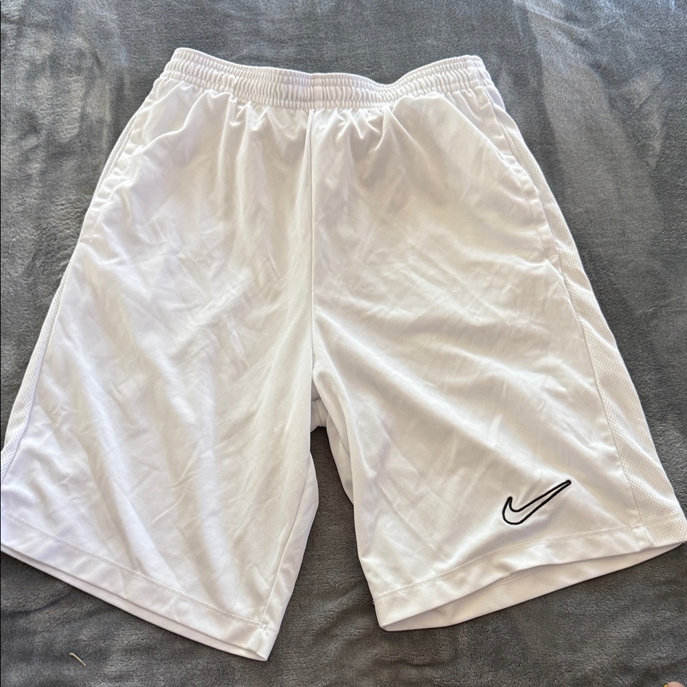 Nike Boys White Sports Shorts